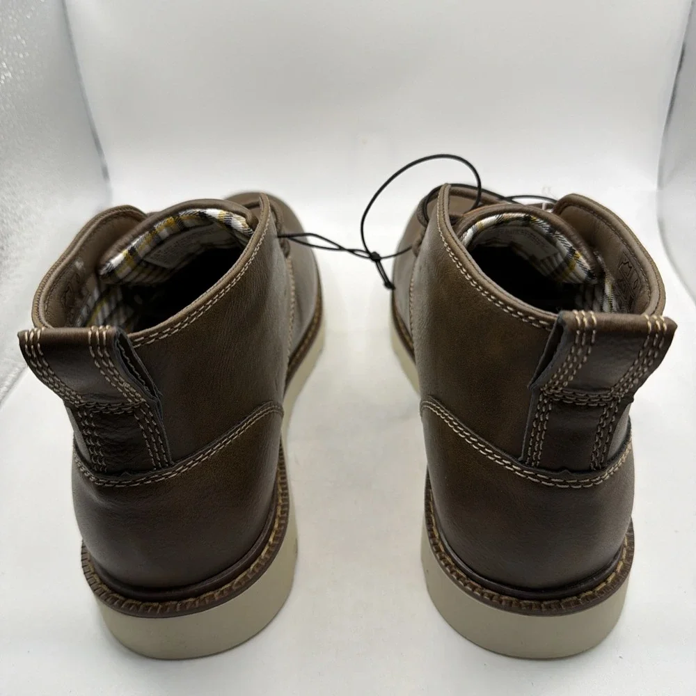Buffalo David Bitton Metcalf Boots Men's Brown Lace Up Memory Foam Comfort - 8.5